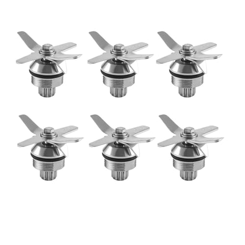 Edelstahl gehärtet sechs Mix- und Schneidklingen TWK JTC 767 Messer Eiszerkleinerer, kompatibel mit Vitamix, Entsafter Mixer Teile(6PCS) von ZERATLVD