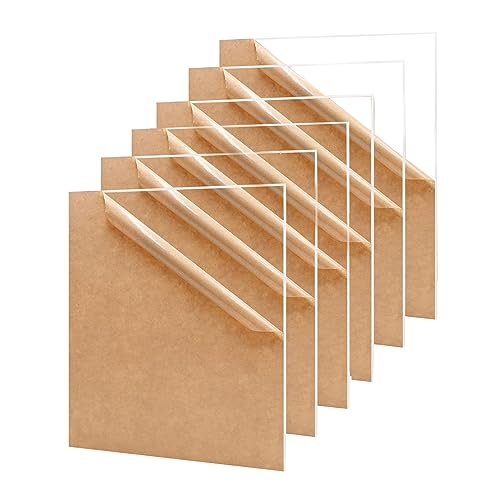 ZESABGE 6 Stück Transparente Acryl kunststoffplatte,210 * 148 * 1mm Quadratisch,Zuschneidbare klare Acrylglas Platten für Acrylschilder,Househld Dekoration,Display,Bilderrahmen,Malere. ZESABGE 6 Stück Transparente Acryl kunststoffplatte,210 * 148 * 1mm Quadratisch,Zuschneidbare klare Acrylglas Platten für Acrylschilder,Househld Dekoration,Display,Bilderrahmen,Malere. von ZESABGE