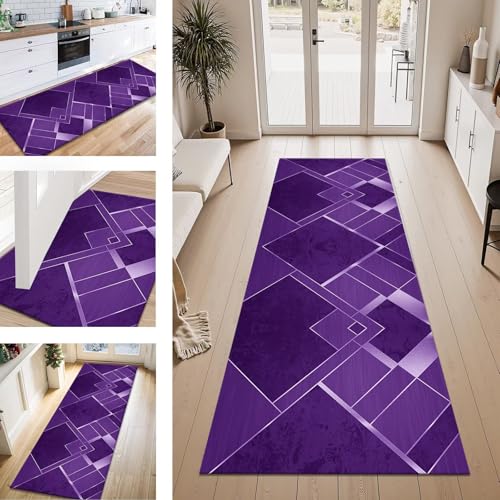 Teppich Läufer Flur Küche rutschfest Dunkelviolett Modern Teppichläufer Kücheläufer Waschbar 70X140CM Meterware Küchenteppich Läuferflurteppich Wohnraum Schlafzimmer Kinderzimmer Schmutzfangläufer Teppich Läufer Flur Küche rutschfest Dunkelviolett Modern Teppichläufer Kücheläufer Waschbar 70X140CM Meterware Küchenteppich Läuferflurteppich Wohnraum Schlafzimmer Kinderzimmer Schmutzfangläufer von ZESEWU