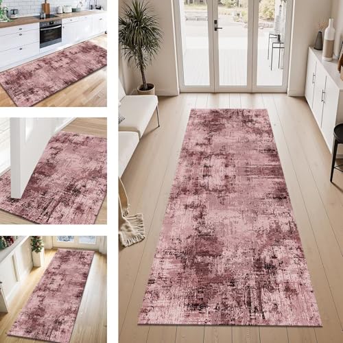 Teppich Läufer Flur Küche rutschfest Hellrot Schwarz Teppichläufer Kücheläufer Waschbar 100X300CM Meterware Küchenteppich Läuferflurteppich für Wohnraum Schlafzimmer Kinderzimmer Schmutzfangläufer Teppich Läufer Flur Küche rutschfest Hellrot Schwarz Teppichläufer Kücheläufer Waschbar 100X300CM Meterware Küchenteppich Läuferflurteppich für Wohnraum Schlafzimmer Kinderzimmer Schmutzfangläufer von ZESEWU