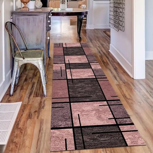 Teppich Läufer Flur Küche rutschfest Rot Schwarz modern Teppichläufer Kücheläufer Waschbar 50X350CM Meterware Küchenteppich Läuferflurteppich für Wohnraum Schlafzimmer Kinderzimmer Schmutzfangläufer Teppich Läufer Flur Küche rutschfest Rot Schwarz modern Teppichläufer Kücheläufer Waschbar 50X350CM Meterware Küchenteppich Läuferflurteppich für Wohnraum Schlafzimmer Kinderzimmer Schmutzfangläufer von ZESEWU