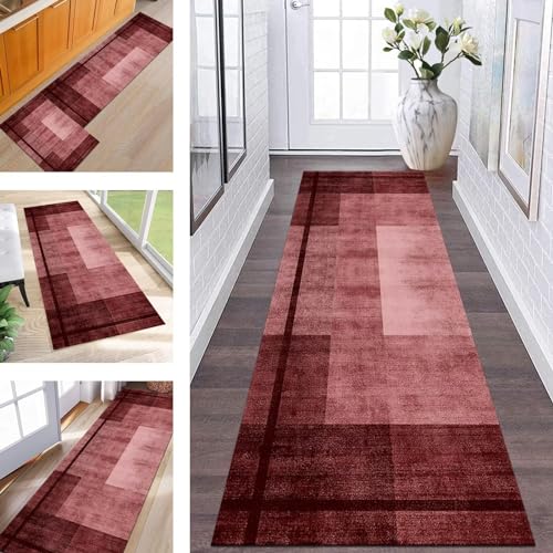 ZESEWU Abstrakte Läufer Flur Küche Waschbar rutschfest Korridor Teppichmatten 50X100CM Rot Lang Küchenteppich Flurteppich Läufer Schlafzimmer Esszimmer Polyester Teppichläufer Meterware Anpassbar ZESEWU Abstrakte Läufer Flur Küche Waschbar rutschfest Korridor Teppichmatten 50X100CM Rot Lang Küchenteppich Flurteppich Läufer Schlafzimmer Esszimmer Polyester Teppichläufer Meterware Anpassbar von ZESEWU
