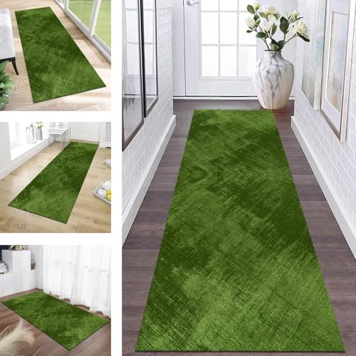 ZESEWU Teppich Läufer Flur Küche Waschbar rutschfest Korridor Teppichmatten 100X100CM Grün Abstrakt Küchenteppich Flurteppich Schlafzimmer Esszimmer Polyester Teppichläufer Meterware Anpassbar ZESEWU Teppich Läufer Flur Küche Waschbar rutschfest Korridor Teppichmatten 100X100CM Grün Abstrakt Küchenteppich Flurteppich Schlafzimmer Esszimmer Polyester Teppichläufer Meterware Anpassbar von ZESEWU