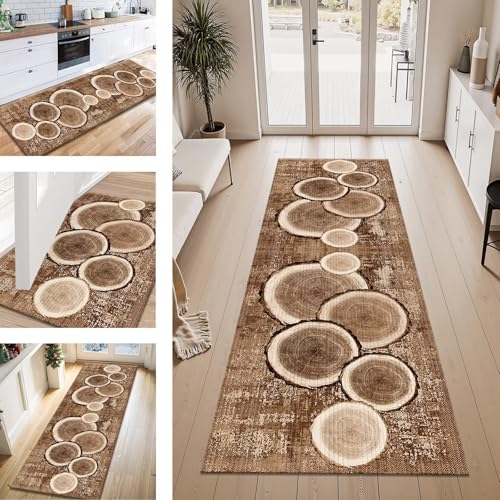 ZESEWU Teppich Läufer Flur Küche rutschfest Braun Abstrakt Teppichläufer Kücheläufer Waschbar 120X350CM Meterware Küchenteppich Flurteppich für Wohnraum Schlafzimmer Kinderzimmer Schmutzfangläufer ZESEWU Teppich Läufer Flur Küche rutschfest Braun Abstrakt Teppichläufer Kücheläufer Waschbar 120X350CM Meterware Küchenteppich Flurteppich für Wohnraum Schlafzimmer Kinderzimmer Schmutzfangläufer von ZESEWU