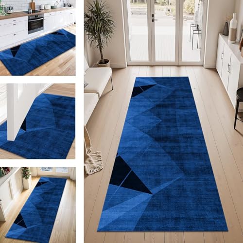 ZESEWU Teppich Läufer Flur Küche rutschfest Dunkelblau Teppichläufer Kücheläufer Waschbar 50X450CM Meterware Küchenteppich Flurteppich für Wohnraum Schlafzimmer Kinderzimmer Schmutzfangläufer ZESEWU Teppich Läufer Flur Küche rutschfest Dunkelblau Teppichläufer Kücheläufer Waschbar 50X450CM Meterware Küchenteppich Flurteppich für Wohnraum Schlafzimmer Kinderzimmer Schmutzfangläufer von ZESEWU