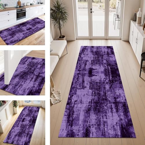 ZESEWU Teppich Läufer Flur Küche rutschfest Dunkelviolett Teppichläufer Kücheläufer Waschbar 40X100CM Meterware Küchenteppich Flurteppich für Wohnraum Schlafzimmer Kinderzimmer Schmutzfangläufer ZESEWU Teppich Läufer Flur Küche rutschfest Dunkelviolett Teppichläufer Kücheläufer Waschbar 40X100CM Meterware Küchenteppich Flurteppich für Wohnraum Schlafzimmer Kinderzimmer Schmutzfangläufer von ZESEWU