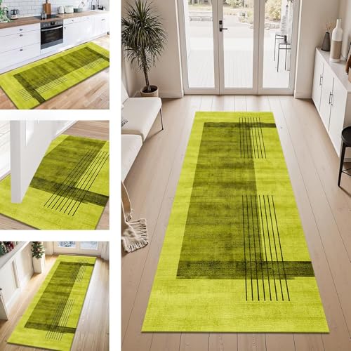 ZESEWU Teppich Läufer Flur Küche rutschfest Gelbgrün Teppichläufer Kücheläufer Waschbar 50X250CM Meterware Küchenteppich Flurteppich für Wohnraum Schlafzimmer Kinderzimmer Schmutzfangläufer ZESEWU Teppich Läufer Flur Küche rutschfest Gelbgrün Teppichläufer Kücheläufer Waschbar 50X250CM Meterware Küchenteppich Flurteppich für Wohnraum Schlafzimmer Kinderzimmer Schmutzfangläufer von ZESEWU