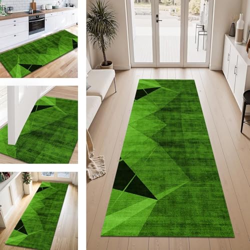 ZESEWU Teppich Läufer Flur Küche rutschfest Grün Schwarz Teppichläufer Kücheläufer Waschbar 80X500CM Meterware Küchenteppich Flurteppich für Wohnraum Schlafzimmer Kinderzimmer Schmutzfangläufer ZESEWU Teppich Läufer Flur Küche rutschfest Grün Schwarz Teppichläufer Kücheläufer Waschbar 80X500CM Meterware Küchenteppich Flurteppich für Wohnraum Schlafzimmer Kinderzimmer Schmutzfangläufer von ZESEWU