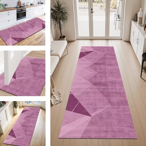 ZESEWU Teppich Läufer Flur Küche rutschfest Rosa Modern Teppichläufer Kücheläufer Waschbar 70X400CM Meterware Küchenteppich Flurteppich für Wohnraum Schlafzimmer Kinderzimmer Schmutzfangläufer ZESEWU Teppich Läufer Flur Küche rutschfest Rosa Modern Teppichläufer Kücheläufer Waschbar 70X400CM Meterware Küchenteppich Flurteppich für Wohnraum Schlafzimmer Kinderzimmer Schmutzfangläufer von ZESEWU