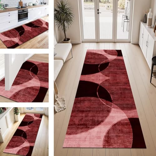 ZESEWU Teppich Läufer Flur Küche rutschfest Rot 3D Teppichläufer Kücheläufer Waschbar 50X120CM Meterware Küchenteppich Flurteppich Wohnraum Schlafzimmer Kinderzimmer Schmutzfangläufer ZESEWU Teppich Läufer Flur Küche rutschfest Rot 3D Teppichläufer Kücheläufer Waschbar 50X120CM Meterware Küchenteppich Flurteppich Wohnraum Schlafzimmer Kinderzimmer Schmutzfangläufer von ZESEWU
