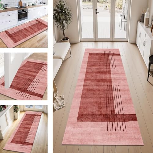 ZESEWU Teppich Läufer Flur Küche rutschfest Rot Schwarz Teppichläufer Kücheläufer Waschbar 50X350CM Meterware Küchenteppich Flurteppich für Wohnraum Schlafzimmer Kinderzimmer Schmutzfangläufer ZESEWU Teppich Läufer Flur Küche rutschfest Rot Schwarz Teppichläufer Kücheläufer Waschbar 50X350CM Meterware Küchenteppich Flurteppich für Wohnraum Schlafzimmer Kinderzimmer Schmutzfangläufer von ZESEWU