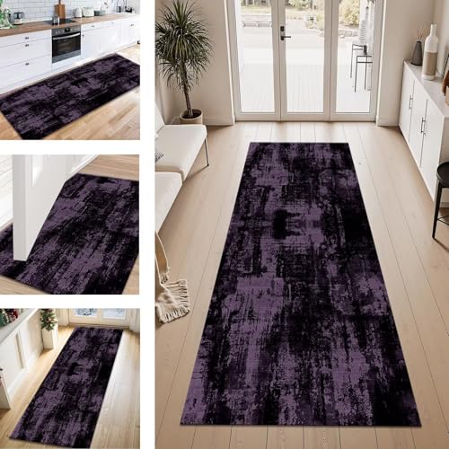 ZESEWU Teppich Läufer Flur Küche rutschfest Violett Abstrakt Teppichläufer Kücheläufer Waschbar 70X300CM Meterware Küchenteppich Flurteppich für Wohnraum Schlafzimmer Kinderzimmer Schmutzfangläufer ZESEWU Teppich Läufer Flur Küche rutschfest Violett Abstrakt Teppichläufer Kücheläufer Waschbar 70X300CM Meterware Küchenteppich Flurteppich für Wohnraum Schlafzimmer Kinderzimmer Schmutzfangläufer von ZESEWU