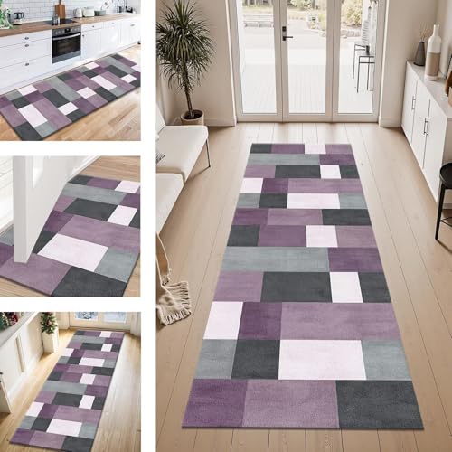 ZESEWU Teppich Läufer Flur Küche rutschfest Violett Schwarz Teppichläufer Kücheläufer Waschbar 40X200CM Meterware Küchenteppich Flurteppich für Wohnraum Schlafzimmer Kinderzimmer Schmutzfangläufer ZESEWU Teppich Läufer Flur Küche rutschfest Violett Schwarz Teppichläufer Kücheläufer Waschbar 40X200CM Meterware Küchenteppich Flurteppich für Wohnraum Schlafzimmer Kinderzimmer Schmutzfangläufer von ZESEWU