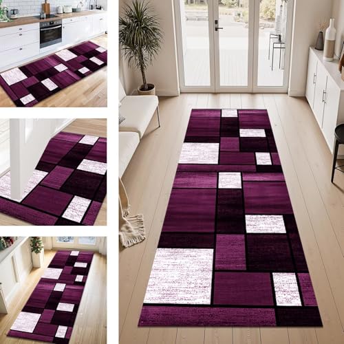 ZESEWU Teppich Läufer Flur Küche rutschfest Violett Schwarz Teppichläufer Kücheläufer Waschbar 60X450CM Meterware Küchenteppich Flurteppich für Wohnraum Schlafzimmer Kinderzimmer Schmutzfangläufer ZESEWU Teppich Läufer Flur Küche rutschfest Violett Schwarz Teppichläufer Kücheläufer Waschbar 60X450CM Meterware Küchenteppich Flurteppich für Wohnraum Schlafzimmer Kinderzimmer Schmutzfangläufer von ZESEWU