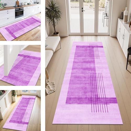 ZESEWU Teppich Läufer Flur Küche rutschfest Violett Teppichläufer Kücheläufer Waschbar 50X120CM Meterware Küchenteppich Flurteppich für Wohnraum Schlafzimmer Kinderzimmer Schmutzfangläufer ZESEWU Teppich Läufer Flur Küche rutschfest Violett Teppichläufer Kücheläufer Waschbar 50X120CM Meterware Küchenteppich Flurteppich für Wohnraum Schlafzimmer Kinderzimmer Schmutzfangläufer von ZESEWU