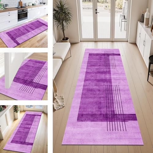 ZESEWU Teppich Läufer Flur Küche rutschfest Violett Teppichläufer Kücheläufer Waschbar 70X100CM Meterware Küchenteppich Flurteppich für Wohnraum Schlafzimmer Kinderzimmer Schmutzfangläufer ZESEWU Teppich Läufer Flur Küche rutschfest Violett Teppichläufer Kücheläufer Waschbar 70X100CM Meterware Küchenteppich Flurteppich für Wohnraum Schlafzimmer Kinderzimmer Schmutzfangläufer von ZESEWU