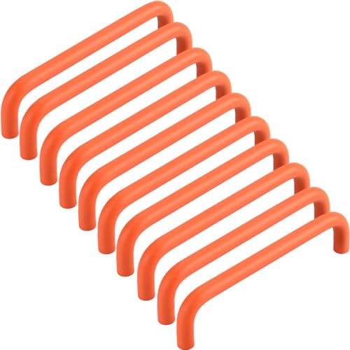ZESLIV 10 Stück Möbelgriffe, Küchen Schrankgriffe aus Aluminium, Bohrlochabstand 192mm, Orange Stangengriffe Schubladengriff mit Schrauben für Kinderzimmer Kleiderschrank ZESLIV 10 Stück Möbelgriffe, Küchen Schrankgriffe aus Aluminium, Bohrlochabstand 192mm, Orange Stangengriffe Schubladengriff mit Schrauben für Kinderzimmer Kleiderschrank von ZESLIV