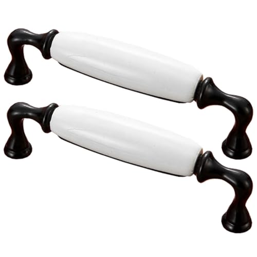 ZESLIV 2 Stk Möbelgriffe 128mm lochabstand Keramik Möbelknopf Bogengriffe Schwarz Stangengriffe Türgrffe für Küchenschränke Schubladen ZESLIV 2 Stk Möbelgriffe 128mm lochabstand Keramik Möbelknopf Bogengriffe Schwarz Stangengriffe Türgrffe für Küchenschränke Schubladen von ZESLIV