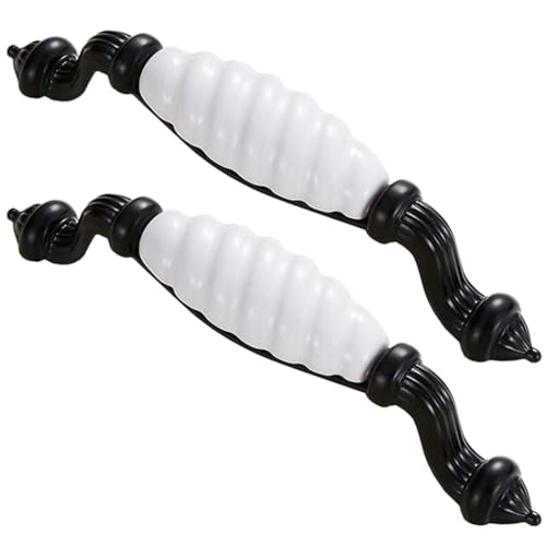 ZESLIV 2 Stk Möbelgriffe 128mm lochabstand Keramik Möbelknopf Bogengriffe Schwarz Stangengriffe Türgrffe für Küchenschränke Schubladen ZESLIV 2 Stk Möbelgriffe 128mm lochabstand Keramik Möbelknopf Bogengriffe Schwarz Stangengriffe Türgrffe für Küchenschränke Schubladen von ZESLIV