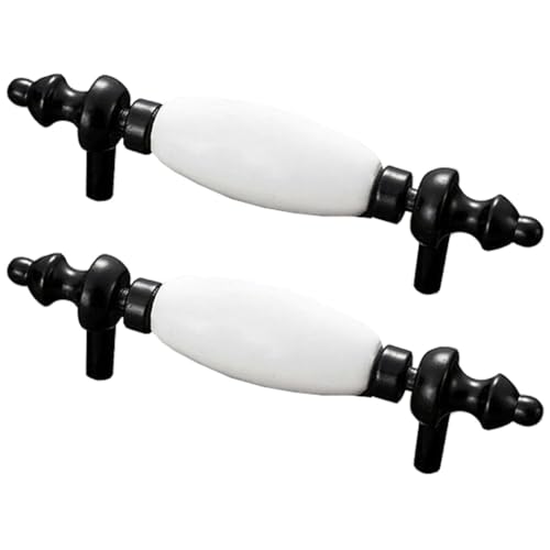 ZESLIV 2 Stk Möbelgriffe 76mm lochabstand Keramik Möbelknopf Bogengriffe Schwarz Stangengriffe Türgrffe für Küchenschränke Schubladen ZESLIV 2 Stk Möbelgriffe 76mm lochabstand Keramik Möbelknopf Bogengriffe Schwarz Stangengriffe Türgrffe für Küchenschränke Schubladen von ZESLIV
