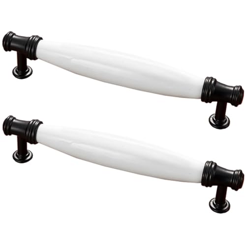 ZESLIV 2 Stk Möbelgriffe 96mm lochabstand Keramik Möbelknopf Bogengriffe Schwarz Stangengriffe Türgrffe für Küchenschränke Schubladen ZESLIV 2 Stk Möbelgriffe 96mm lochabstand Keramik Möbelknopf Bogengriffe Schwarz Stangengriffe Türgrffe für Küchenschränke Schubladen von ZESLIV