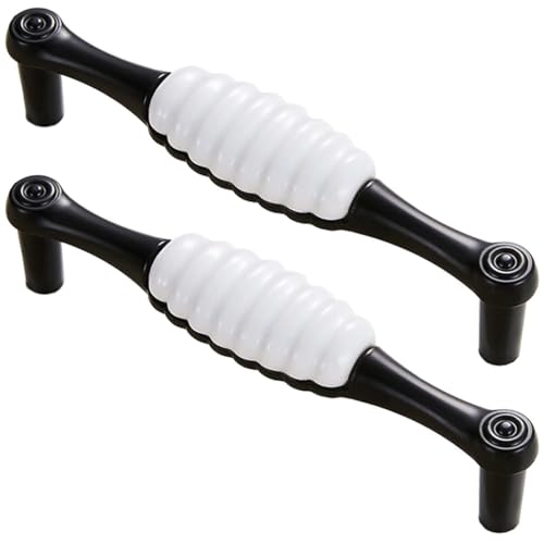 ZESLIV 2 Stk Möbelgriffe 96mm lochabstand Keramik Möbelknopf Bogengriffe Schwarz Stangengriffe Türgrffe für Küchenschränke Schubladen ZESLIV 2 Stk Möbelgriffe 96mm lochabstand Keramik Möbelknopf Bogengriffe Schwarz Stangengriffe Türgrffe für Küchenschränke Schubladen von ZESLIV