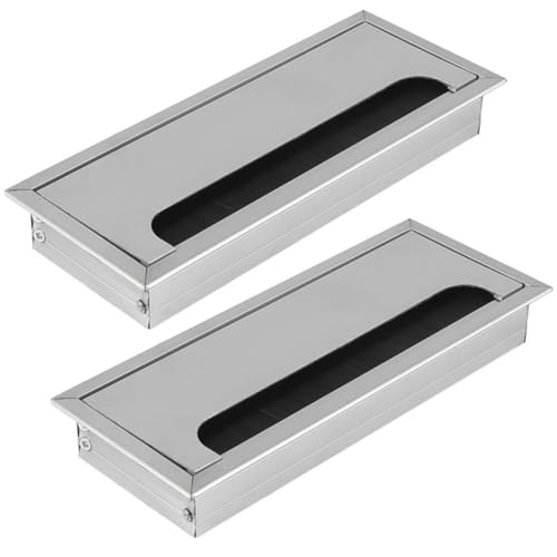 ZESLIV 2 Stücke Kabeldurchführung aus Aluminiumlegierung für Schreibtisch, Kabeldurchlass Rechteckig 80x 200mm mit Bürstendichtung aus Aluminium für Tisch Tischdurchführung ZESLIV 2 Stücke Kabeldurchführung aus Aluminiumlegierung für Schreibtisch, Kabeldurchlass Rechteckig 80x 200mm mit Bürstendichtung aus Aluminium für Tisch Tischdurchführung von ZESLIV