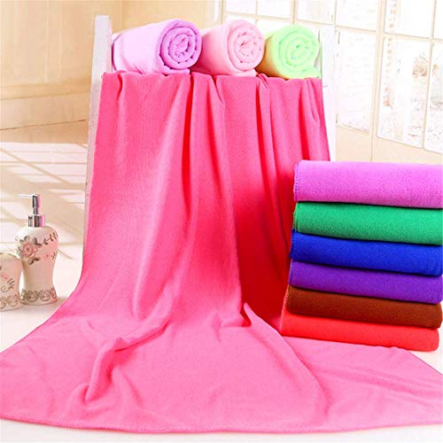 ZESLIV 2 TLG Set 70X140CM Duschtücher Badetücher Saunatuch Badehandtuch Badetuch Strandhandtuch Microfaser Duschtuch Saunahandtuch Gästehandtücher Rose von ZESLIV