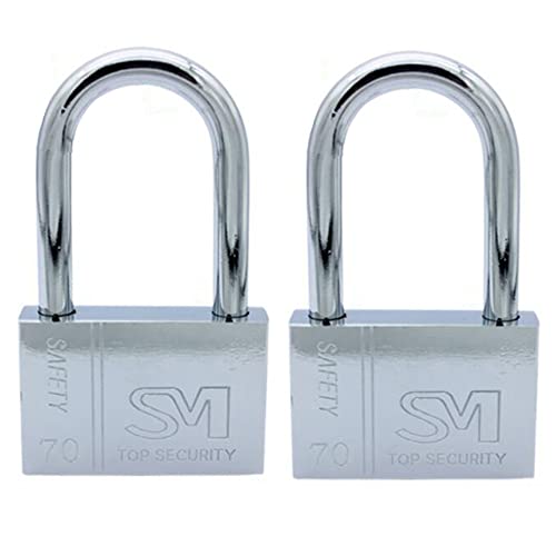 ZESLIV 2 stk Vorhängeschlösser aus Edelstahl 70mm Kellerschloss Sicherheit Kofferschloss mit 8 Schlüssel ZESLIV 2 stk Vorhängeschlösser aus Edelstahl 70mm Kellerschloss Sicherheit Kofferschloss mit 8 Schlüssel von ZESLIV