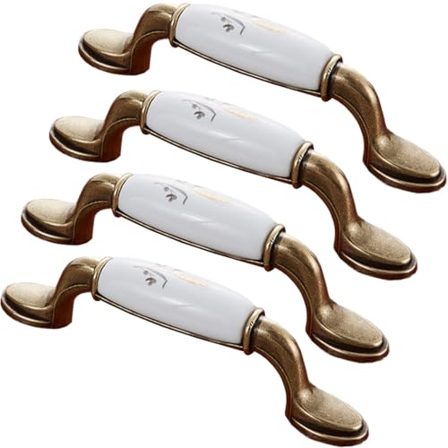 ZESLIV 4 Stück Möbelgriffe Bogengriffe, Retro Schrankgriffe aus Zink, Bohrlochabstand 96mm, Küchengriffe Schubladengriff für Kleiderschrank ZESLIV 4 Stück Möbelgriffe Bogengriffe, Retro Schrankgriffe aus Zink, Bohrlochabstand 96mm, Küchengriffe Schubladengriff für Kleiderschrank von ZESLIV