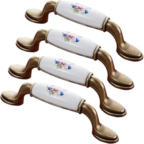 ZESLIV 4 Stück Möbelgriffe Retro Bogengriffe, Küchen Schrankgriffe aus Zink, Bohrlochabstand 96mm, Küchengriffe Schubladengriff für Kleiderschrank ZESLIV 4 Stück Möbelgriffe Retro Bogengriffe, Küchen Schrankgriffe aus Zink, Bohrlochabstand 96mm, Küchengriffe Schubladengriff für Kleiderschrank von ZESLIV