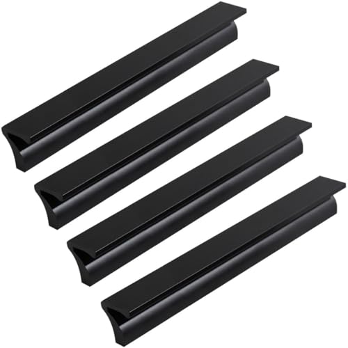 ZESLIV 4 Stück Stangengriffe Möbelgriffe, Schrankgriffe aus Aluminium, Bohrlochabstand 448mm, Schwarz Küchengriffe Schubladengriff für Kleiderschrank Tür Schubladen ZESLIV 4 Stück Stangengriffe Möbelgriffe, Schrankgriffe aus Aluminium, Bohrlochabstand 448mm, Schwarz Küchengriffe Schubladengriff für Kleiderschrank Tür Schubladen von ZESLIV