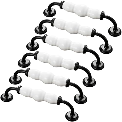 ZESLIV 6 Stk Möbelgriffe 128mm lochabstand Möbelknauf Möbelknopf Bogengriffe Schwarz Stangengriffe Türgrffe für Küchenschränke Schubladen ZESLIV 6 Stk Möbelgriffe 128mm lochabstand Möbelknauf Möbelknopf Bogengriffe Schwarz Stangengriffe Türgrffe für Küchenschränke Schubladen von ZESLIV