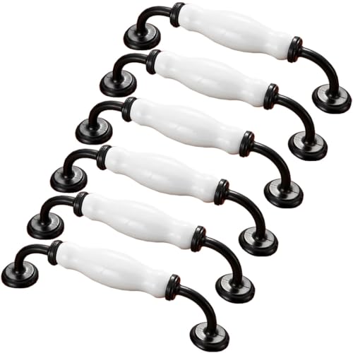 ZESLIV 6 Stk Möbelgriffe 128mm lochabstand Möbelknauf Möbelknopf Bogengriffe Schwarz Stangengriffe Türgrffe für Küchenschränke Schubladen ZESLIV 6 Stk Möbelgriffe 128mm lochabstand Möbelknauf Möbelknopf Bogengriffe Schwarz Stangengriffe Türgrffe für Küchenschränke Schubladen von ZESLIV