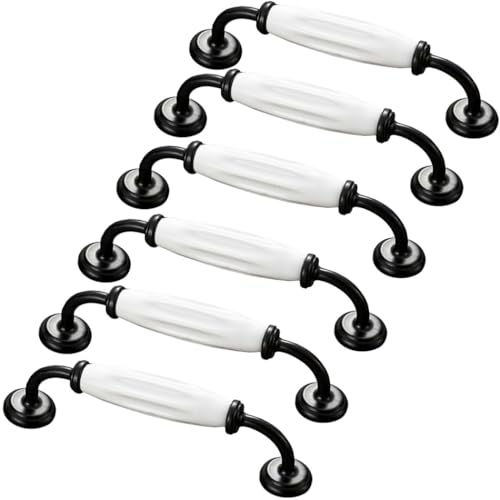 ZESLIV 6 Stk Möbelgriffe 128mm lochabstand Möbelknauf Möbelknopf Bogengriffe Schwarz Stangengriffe Türgrffe für Küchenschränke Schubladen ZESLIV 6 Stk Möbelgriffe 128mm lochabstand Möbelknauf Möbelknopf Bogengriffe Schwarz Stangengriffe Türgrffe für Küchenschränke Schubladen von ZESLIV