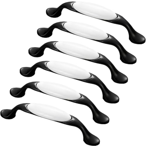 ZESLIV 6 Stk Möbelgriffe 96mm lochabstand Möbelknauf Möbelknopf Bogengriffe Schwarz Stangengriffe Türgrffe für Küchenschränke Schubladen ZESLIV 6 Stk Möbelgriffe 96mm lochabstand Möbelknauf Möbelknopf Bogengriffe Schwarz Stangengriffe Türgrffe für Küchenschränke Schubladen von ZESLIV
