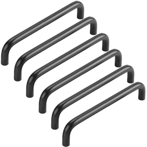 ZESLIV 6 Stück Möbelgriffe, Küchen Schrankgriffe aus Aluminium, Bohrlochabstand 320mm, Schwarze Stangengriffe Schubladengriff mit Schrauben für Kinderzimmer Kleiderschrank ZESLIV 6 Stück Möbelgriffe, Küchen Schrankgriffe aus Aluminium, Bohrlochabstand 320mm, Schwarze Stangengriffe Schubladengriff mit Schrauben für Kinderzimmer Kleiderschrank von ZESLIV