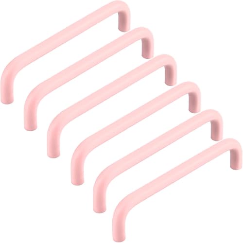ZESLIV 6 Stück Möbelgriffe, Küchen Schrankgriffe aus Aluminium, Bohrlochabstand 320mm, Stangengriffe Rosa Schubladengriffe mit Schrauben für Kinderzimmer Kleiderschrank ZESLIV 6 Stück Möbelgriffe, Küchen Schrankgriffe aus Aluminium, Bohrlochabstand 320mm, Stangengriffe Rosa Schubladengriffe mit Schrauben für Kinderzimmer Kleiderschrank von ZESLIV