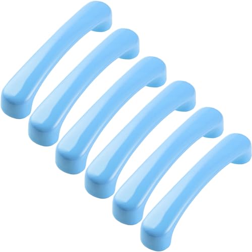 ZESLIV 6 Stück Möbelgriffe aus Keramik, Blau 76mm lochabstand Bogengriffe, Keramikgriffe Geeignet für Möbel, Kommoden mit Schrauben, Schuhschränke ZESLIV 6 Stück Möbelgriffe aus Keramik, Blau 76mm lochabstand Bogengriffe, Keramikgriffe Geeignet für Möbel, Kommoden mit Schrauben, Schuhschränke von ZESLIV