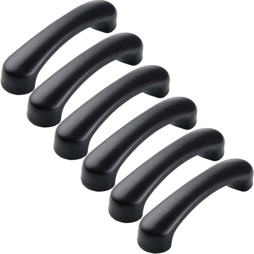 ZESLIV 6 Stück Möbelgriffe aus Keramik, Schwarz 76mm lochabstand Bogengriffe, Keramikgriffe Geeignet für Möbel, Kommoden mit Schrauben, Schuhschränke ZESLIV 6 Stück Möbelgriffe aus Keramik, Schwarz 76mm lochabstand Bogengriffe, Keramikgriffe Geeignet für Möbel, Kommoden mit Schrauben, Schuhschränke von ZESLIV