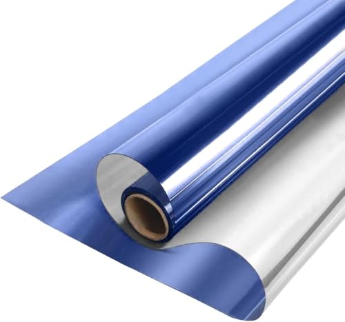 ZESLIV Fensterfolie Spiegelfolie Wärmereflektion Selbstklebend Sonnenschutzfolie Wärmegrad Innen & Auße Kontrolle Anti-UV Privatsphäre Fenstertönung Glatt Fensteraufkleber 60cm*200cm Dunkelblau ZESLIV Fensterfolie Spiegelfolie Wärmereflektion Selbstklebend Sonnenschutzfolie Wärmegrad Innen & Auße Kontrolle Anti-UV Privatsphäre Fenstertönung Glatt Fensteraufkleber 60cm*200cm Dunkelblau von ZESLIV