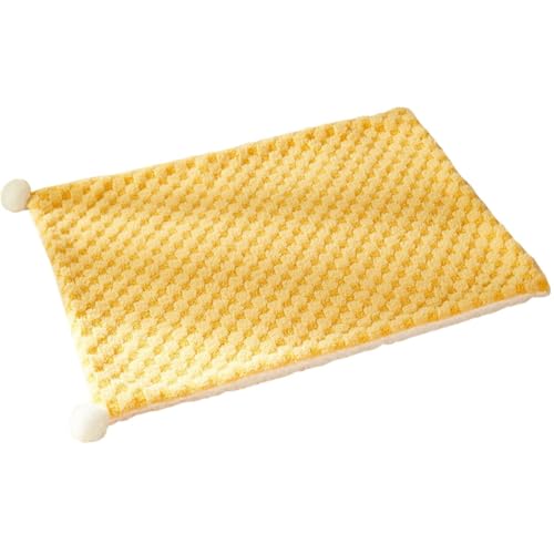 ZESLIV Hundedecke Katzendecken Flauschig, 70x50CM Haustier Decken, Flanell Hundebett Matte Schlafplatz für Hund Katzen, Gelb ZESLIV Hundedecke Katzendecken Flauschig, 70x50CM Haustier Decken, Flanell Hundebett Matte Schlafplatz für Hund Katzen, Gelb von ZESLIV