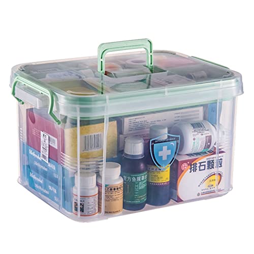 ZESLIV Medizinbox mit Tragegriff Erste Hilfe Koffer Medikamentenbox Medizinkasten aus PP Hausapotheke Box Medizinkoffer Aufbewahrungsbox Transparent 33x23,2x18,6cm ZESLIV Medizinbox mit Tragegriff Erste Hilfe Koffer Medikamentenbox Medizinkasten aus PP Hausapotheke Box Medizinkoffer Aufbewahrungsbox Transparent 33x23,2x18,6cm von ZESLIV
