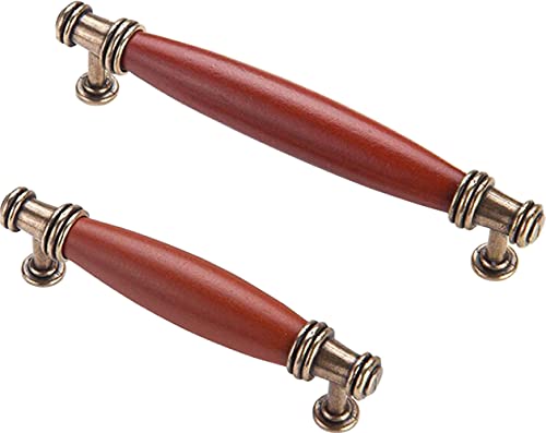 ZESLIV Möbelgriffe Schubladengriffe Stangengriffe Küchengriffe Zinklegierung Holz Schrankgriff Möbelknopf Vintage Türgriffe 128mm ZESLIV Möbelgriffe Schubladengriffe Stangengriffe Küchengriffe Zinklegierung Holz Schrankgriff Möbelknopf Vintage Türgriffe 128mm von ZESLIV