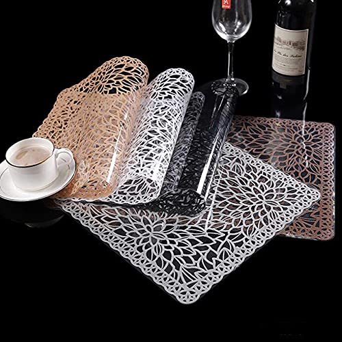 ZESLIV Tischset Platzdeckchen Platzdecke PVC Platzset Tischmatte Platzmatten Wasserdicht von ZESLIV