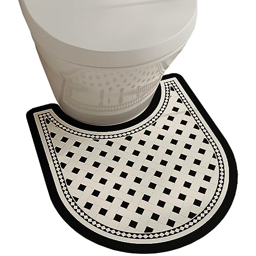 ZESLIV WC Vorleger mit Ausschnitt 55 * 50cm rutschfeste Badematte Blumen Badezimmerteppich U Förmige Toilettenmatte Badgarnitur Badteppich ZESLIV WC Vorleger mit Ausschnitt 55 * 50cm rutschfeste Badematte Blumen Badezimmerteppich U Förmige Toilettenmatte Badgarnitur Badteppich von ZESLIV