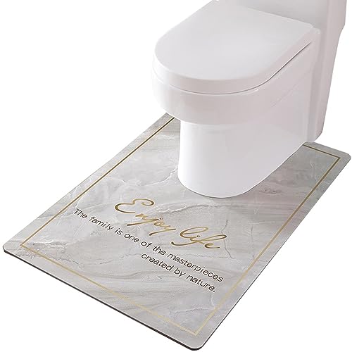 ZESLIV WC Vorleger mit Ausschnitt 60 * 90cm rutschfeste Badematte U-Förmige Badezimmerteppich Toilettenmatte Badgarnitur Badteppich ZESLIV WC Vorleger mit Ausschnitt 60 * 90cm rutschfeste Badematte U-Förmige Badezimmerteppich Toilettenmatte Badgarnitur Badteppich von ZESLIV