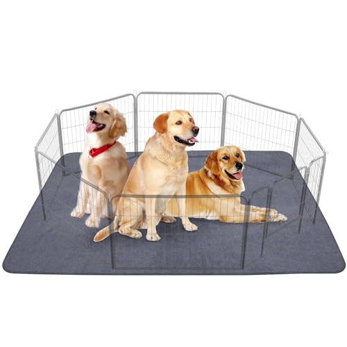 PIPI Matten Für Hunde, 183×183cm Welpenunterlagen Waschbar, Wasserdicht rutschfeste Trainingspads Für Hunde, Wiederverwendbare Hunde PIPI Unterlagen Für Hundekäfig, Sofa Und Boden Autositz von ZESTEFY