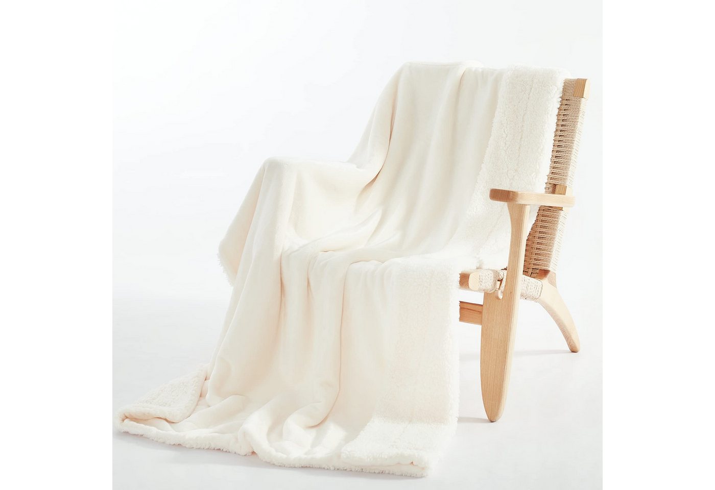 Wohndecke Wohndecke Kuscheldecke Fleecedecke Warm Sofadecke 150x200cm Beige, ZEUOPQ, Sofaüberwurf,aus Polyesterflanell und Lammwolle,maschinenwaschbar Wohndecke Wohndecke Kuscheldecke Fleecedecke Warm Sofadecke 150x200cm Beige, ZEUOPQ, Sofaüberwurf,aus Polyesterflanell und Lammwolle,maschinenwaschbar von ZEUOPQ