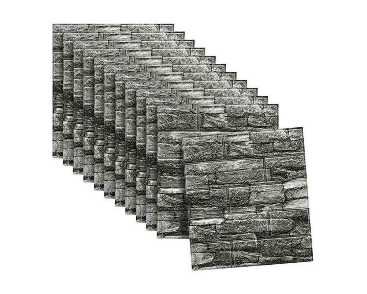 ZEUOPQ 3D-Tapete 3D Wandpaneele Selbstklebend Tapete Steinoptik (12 Tabletten), (12 St), selbstklebende Wandpaneele 35x38 cm, Ziegel Steinoptik von ZEUOPQ